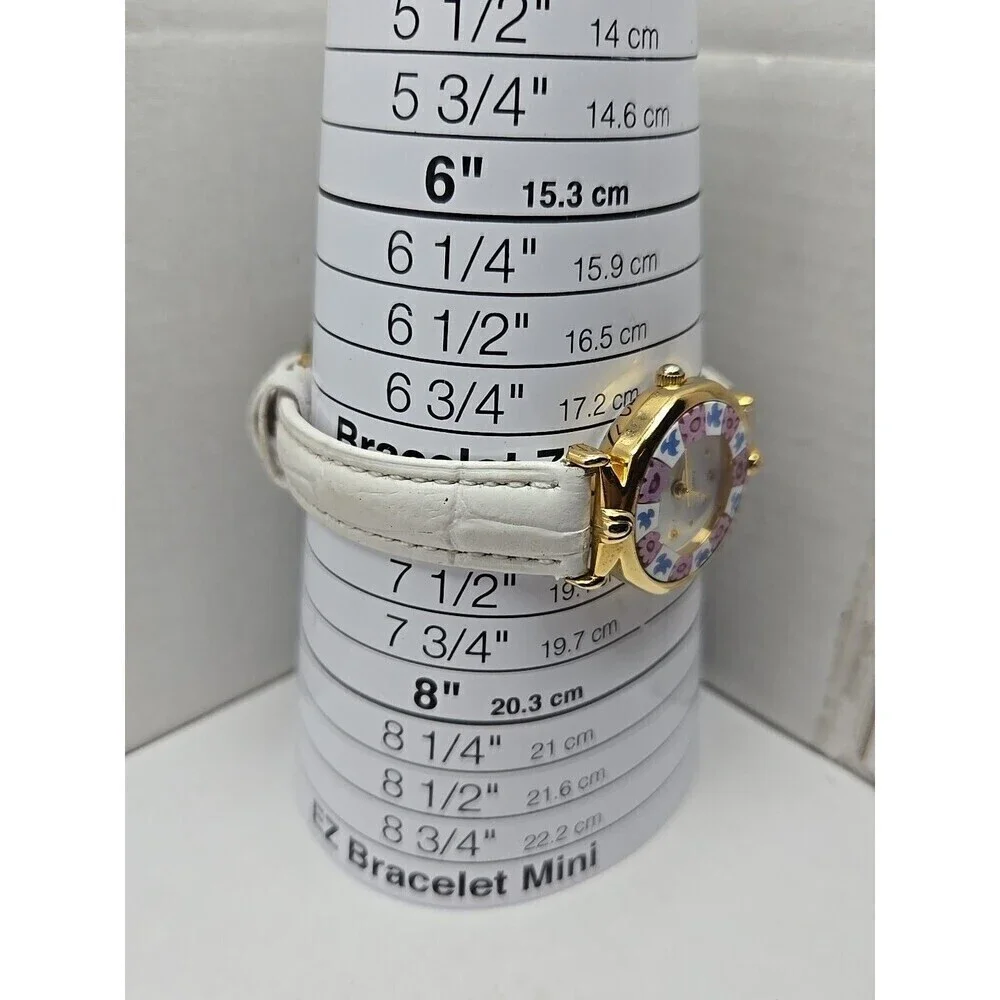 Antica Murrina Rialto Murano Dial Millefiori Women Quartz Watch New Battery Gold